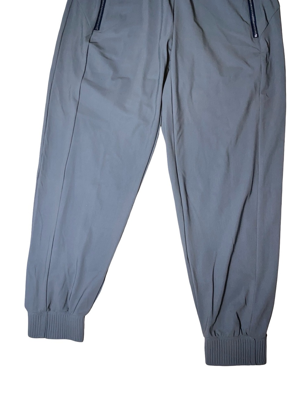 Athleta Cosmic Gray Jogger Pants - Womens High Rise Lightweight Zip Pocket - Picture 4 of 11